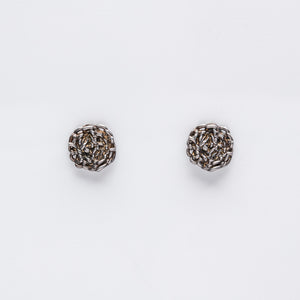 Small Woven Circle Earrings